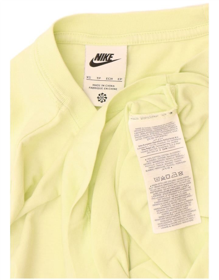 Camiseta Nike Hombre Top XS Amarillo Algodón