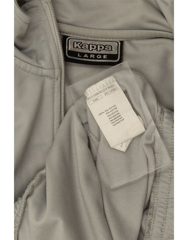 KAPPA Chaqueta superior de chándal para hombre Poliéster gris grande