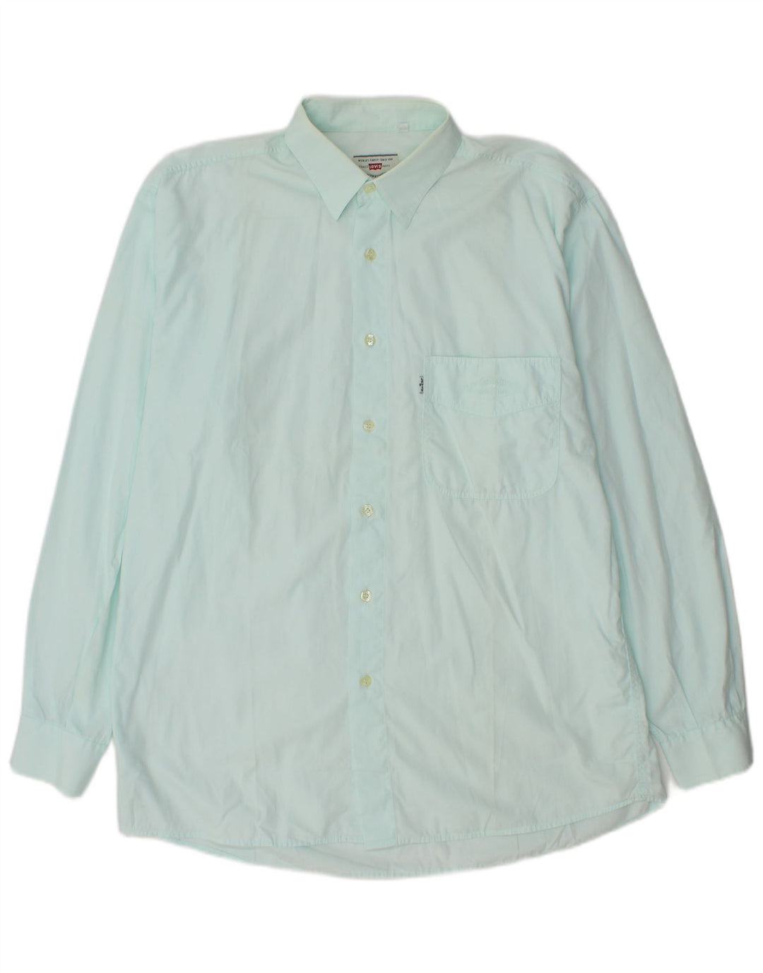 Camisa Levi's Hombre Grande Turquesa Algodón
