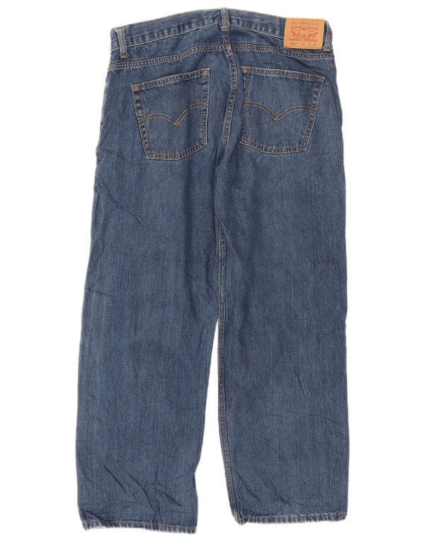 Levi's Vaqueros rectos de ajuste relajado 550 para niñas 13-14 años W33 L28 Azul marino