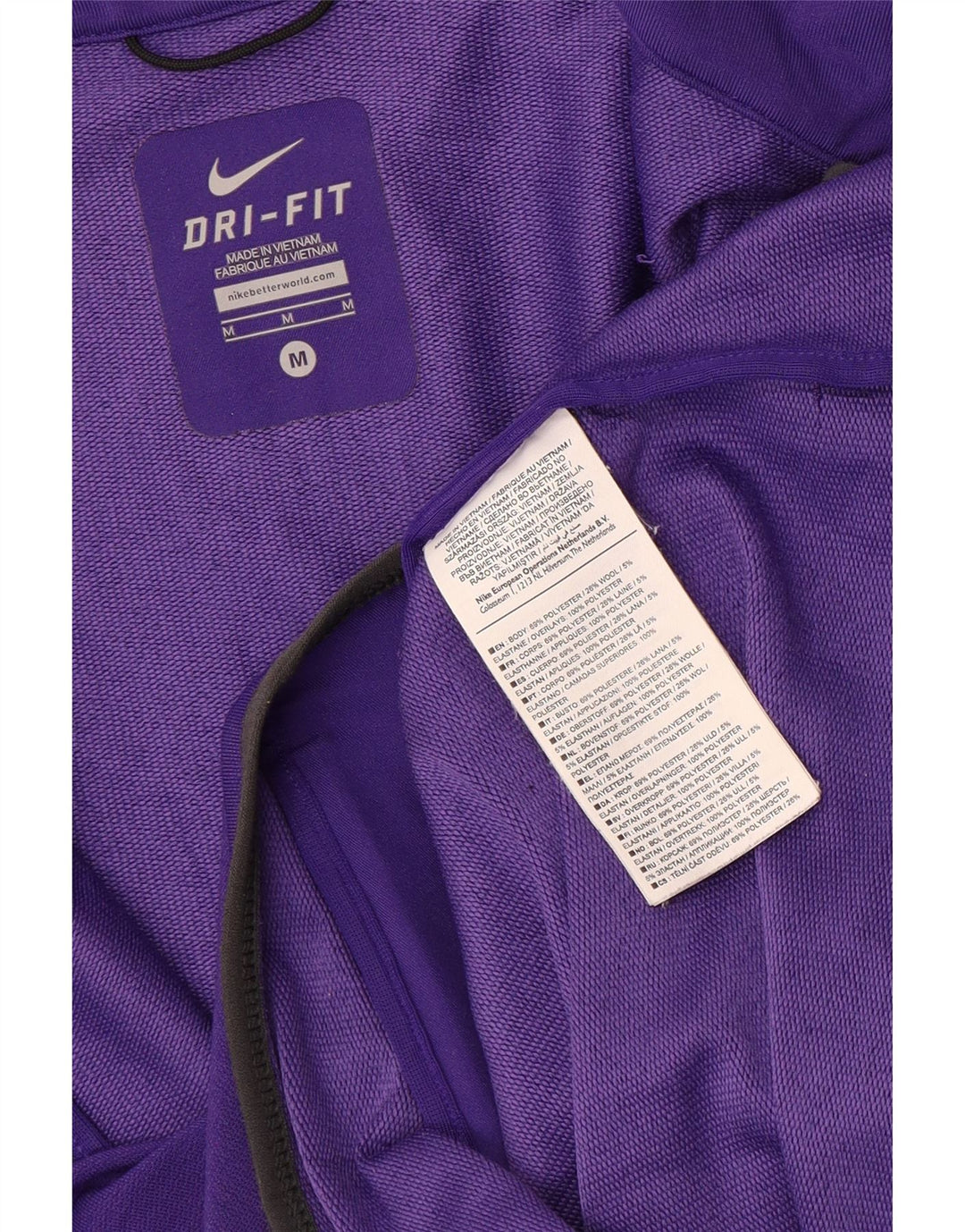 Nike - Chaqueta de chándal para hombre, color morado medio, poliéster