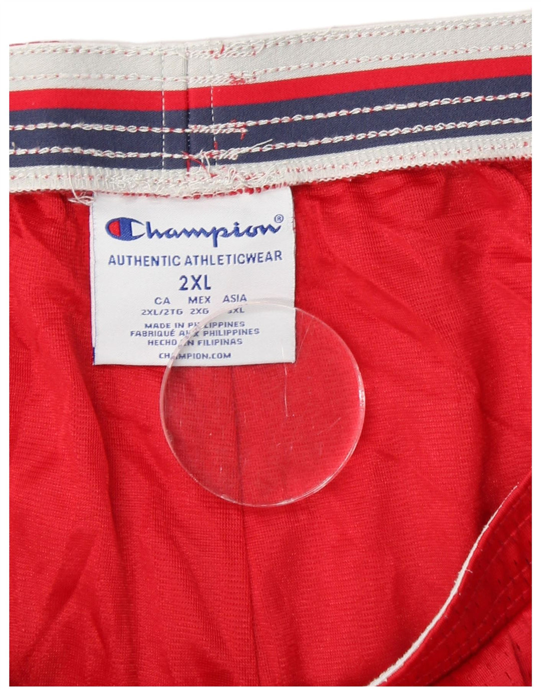 CHAMPION Pantalones cortos deportivos para hombre 2XL Poliéster rojo