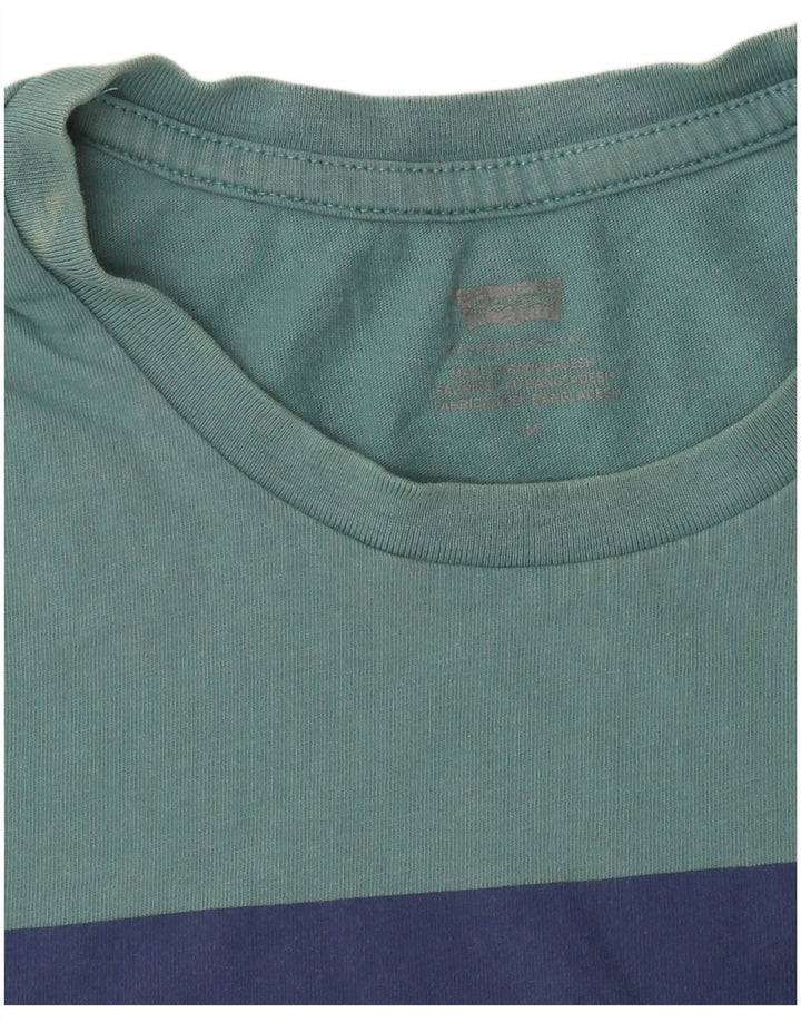 Levi's Hombre Camiseta Gráfica Top Verde Medio