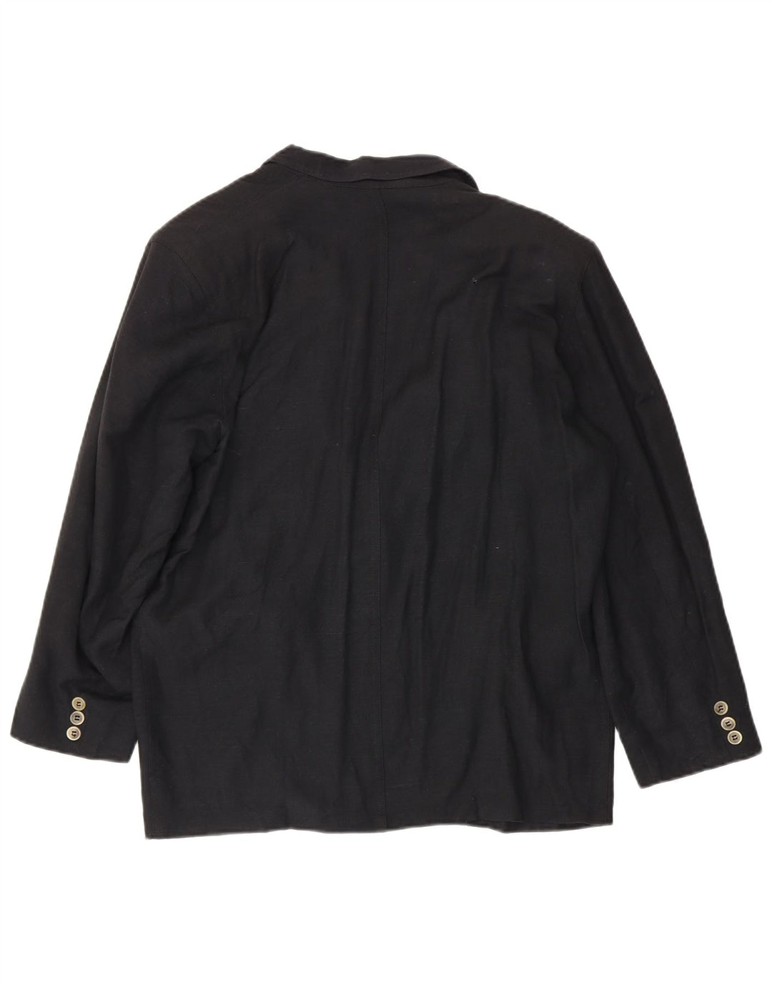 Marella Chaqueta Blazer de 1 Botón para Mujer UK 44 Grande Viscosa Negra