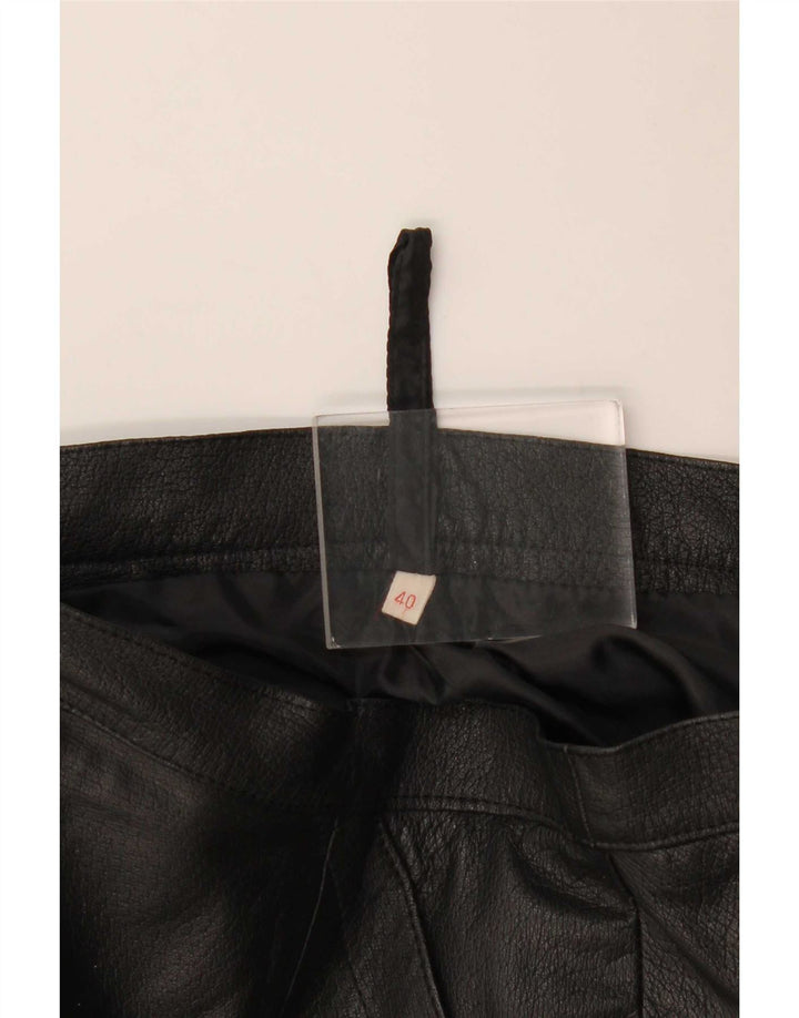 Falda recta vintage para mujer EU 40 Mediana W30 Negro