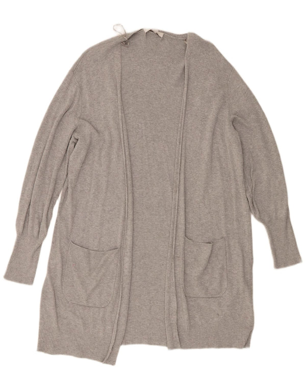 Marks & Spencer Suéter tipo cárdigan largo para mujer UK 46 Grande gris moteado