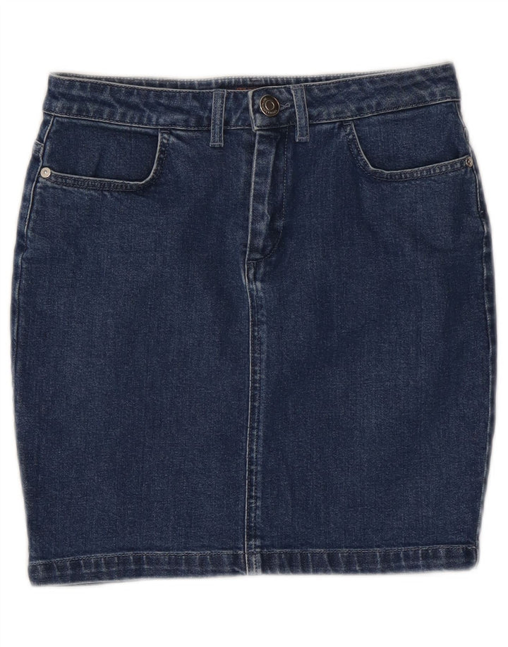 TRUSSARDI Falda vaquera para mujer IT 42 Medium W28 Algodón azul