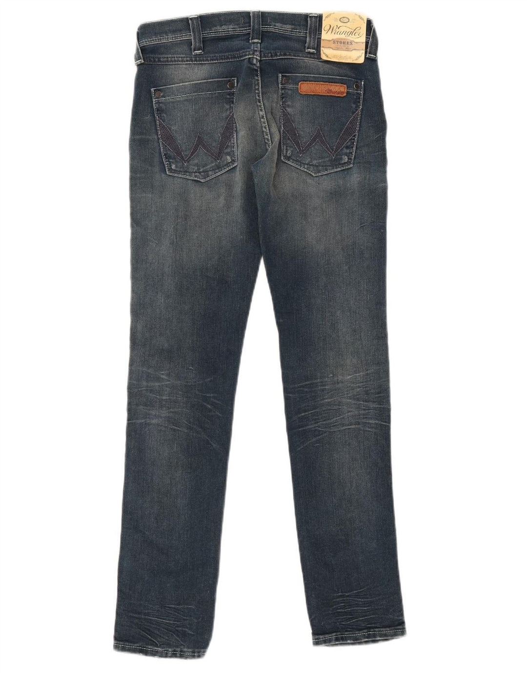 WRANGLER Vaqueros ajustados Stokes para mujer W28 L30 Algodón azul marino