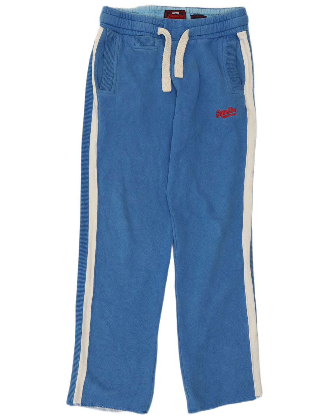 Superdry Hombre Pantalones De Chándal De Algodón Color Block Azul Medio