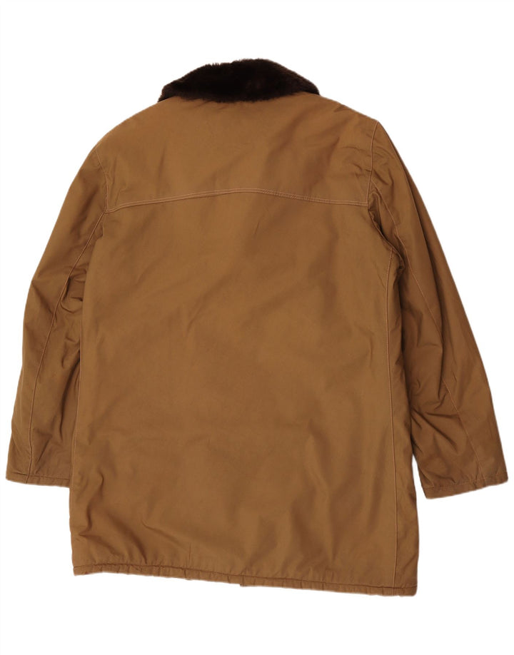 Vintage Hombres Sherpa Abrigo IT 58 4XL Beige