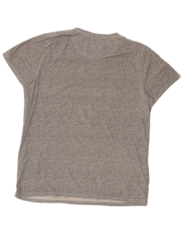 Camiseta Hollister Hombre Graphic Top Algodón Gris Medio