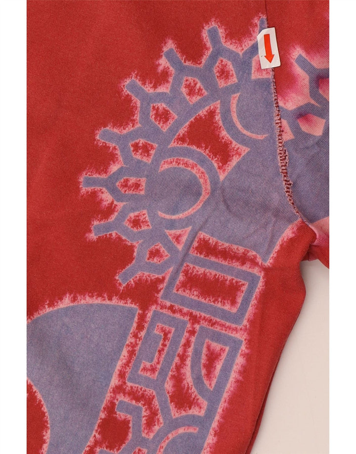 REPLAY Camiseta gráfica para hombre Top grande de algodón rojo