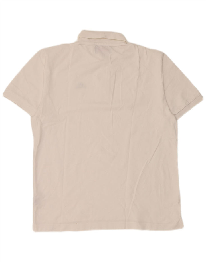 Kappa Polo Hombre Grande Blanco Algodón