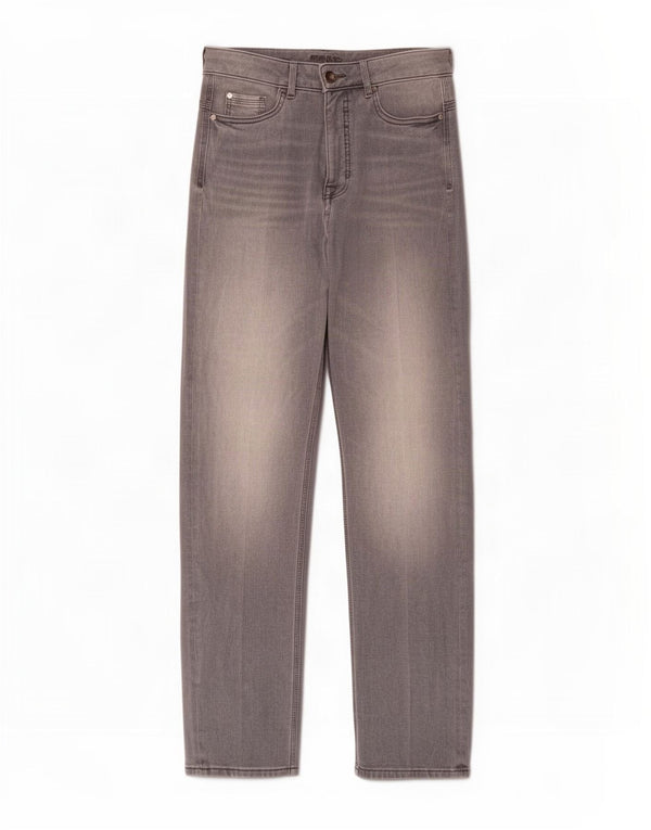 Marks & Spencer Vaqueros rectos para mujer UK 10 Small W28 L28 Algodón gris