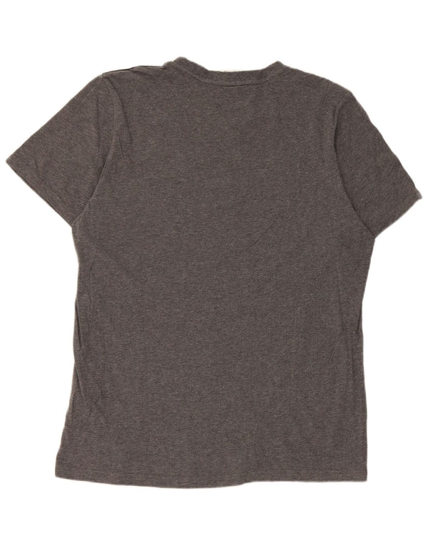 Adidas - Camiseta para hombre, talla grande, algodón gris