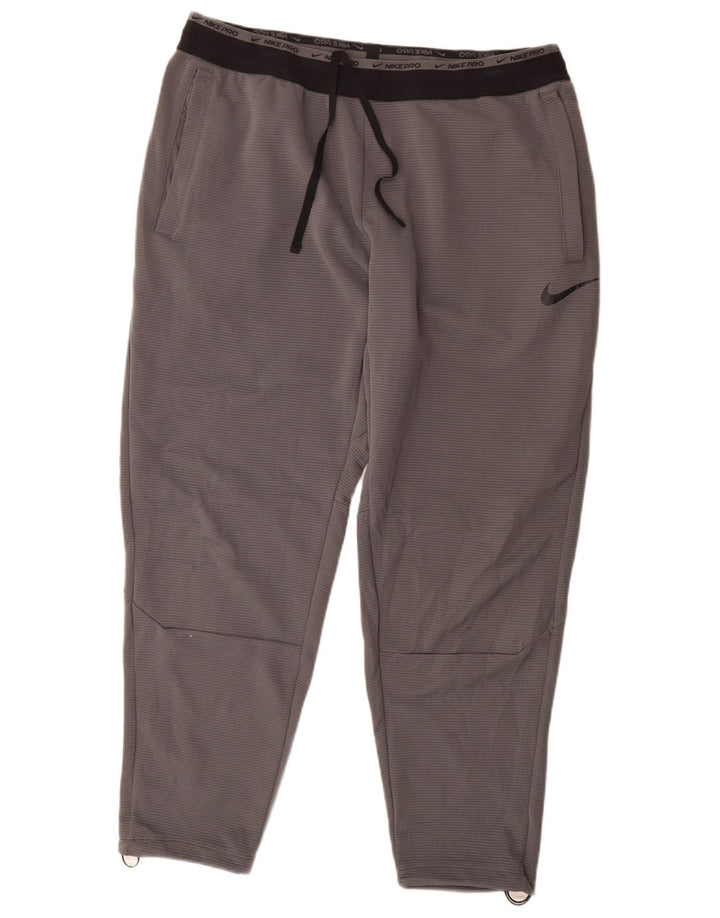 Nike - Pantalón de chándal Dri Fit para hombre, talla 2XL, color gris, poliéster