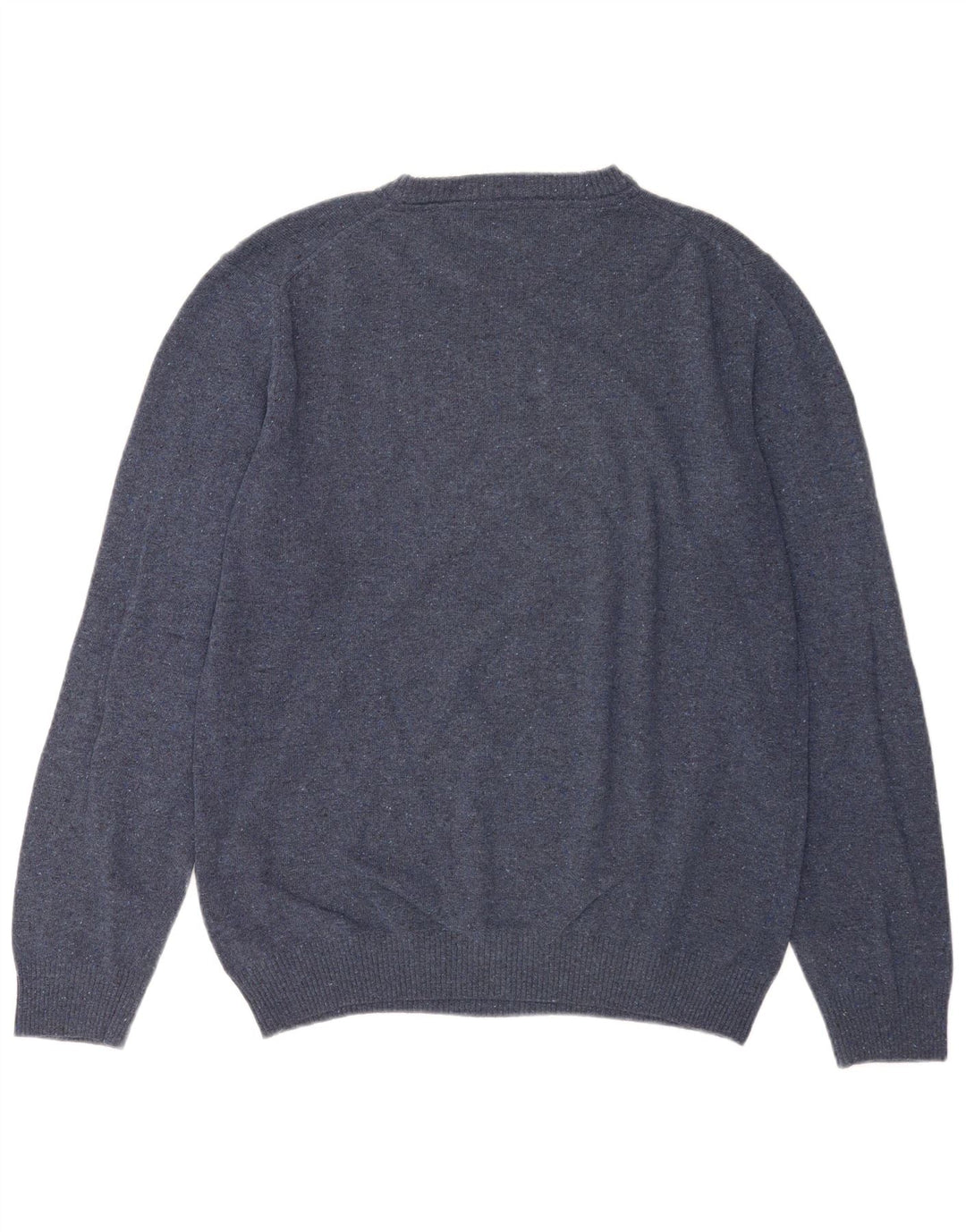 Gant Jersey De Cuello Redondo Para Hombre Jersey De Lana Moteada Azul Grande