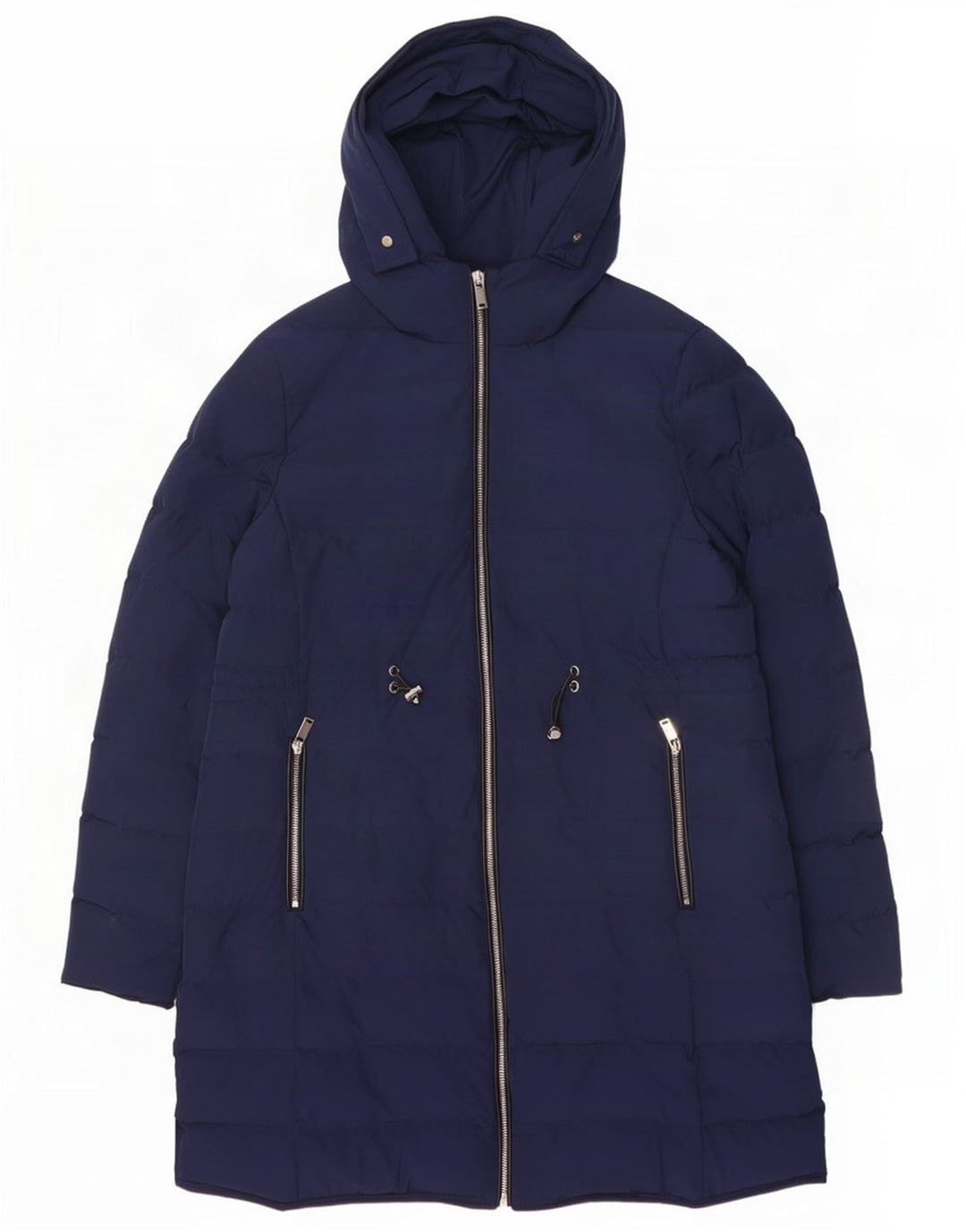 Jaeger Abrigo acolchado con capucha para mujer UK 44 Large Azul marino Poliéster