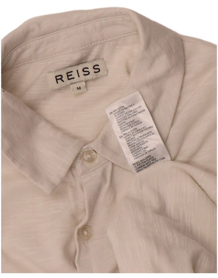 Camisa Reiss Hombre Mediana Algodón Blanco