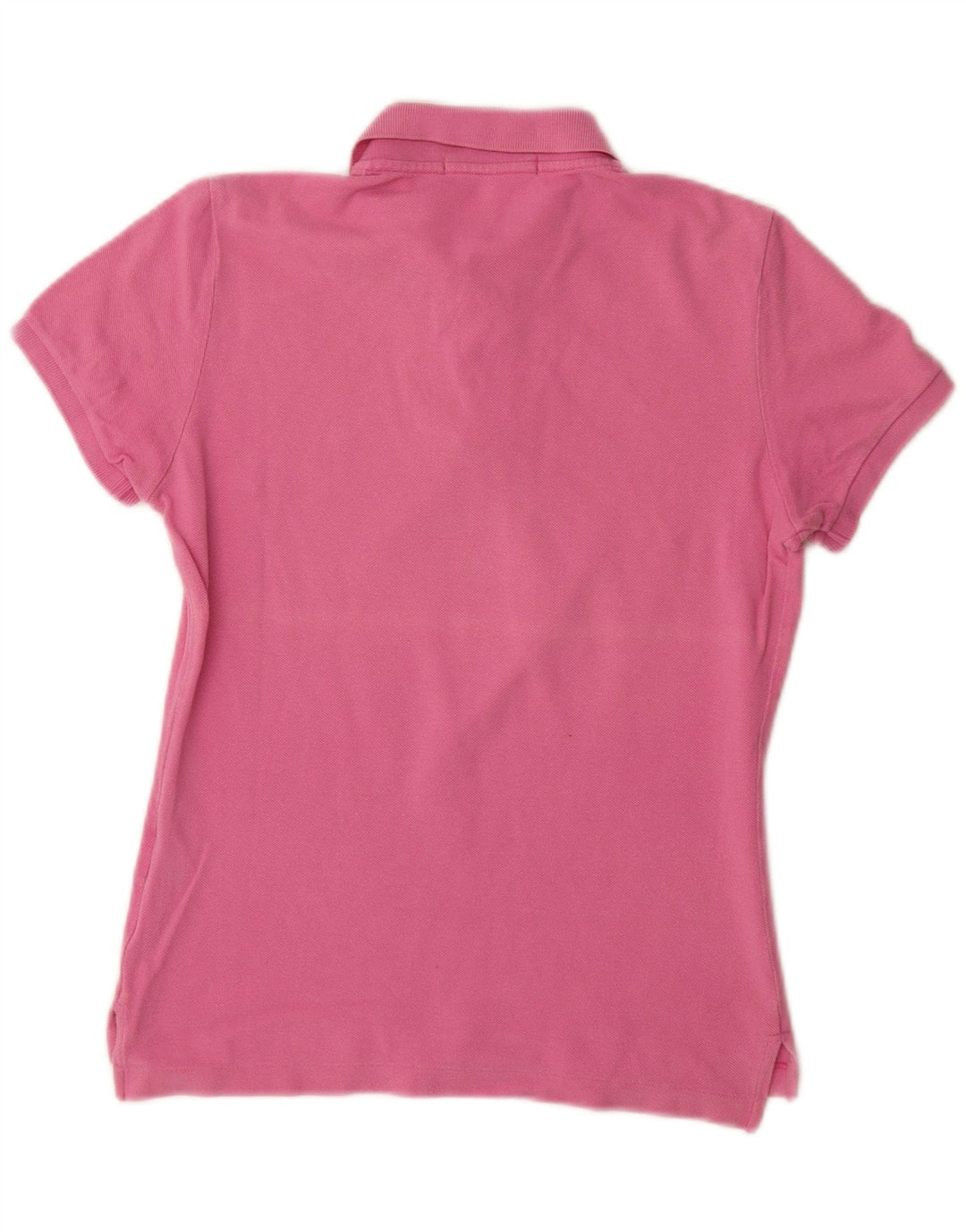RALPH LAUREN Polo ajustado para mujer UK 12 Algodón rosa medio