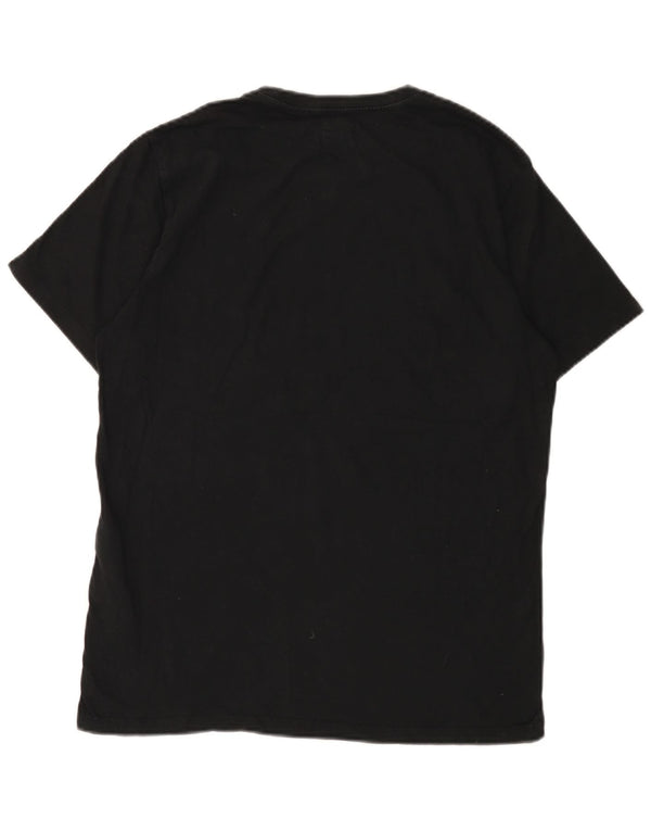 LEVI'S Camiseta de ajuste estándar para hombre, talla mediana, algodón negro
