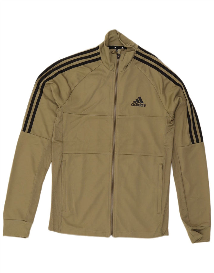 ADIDAS Hombre Aeroready Chándal Top Chaqueta Pequeña Caqui Poliéster