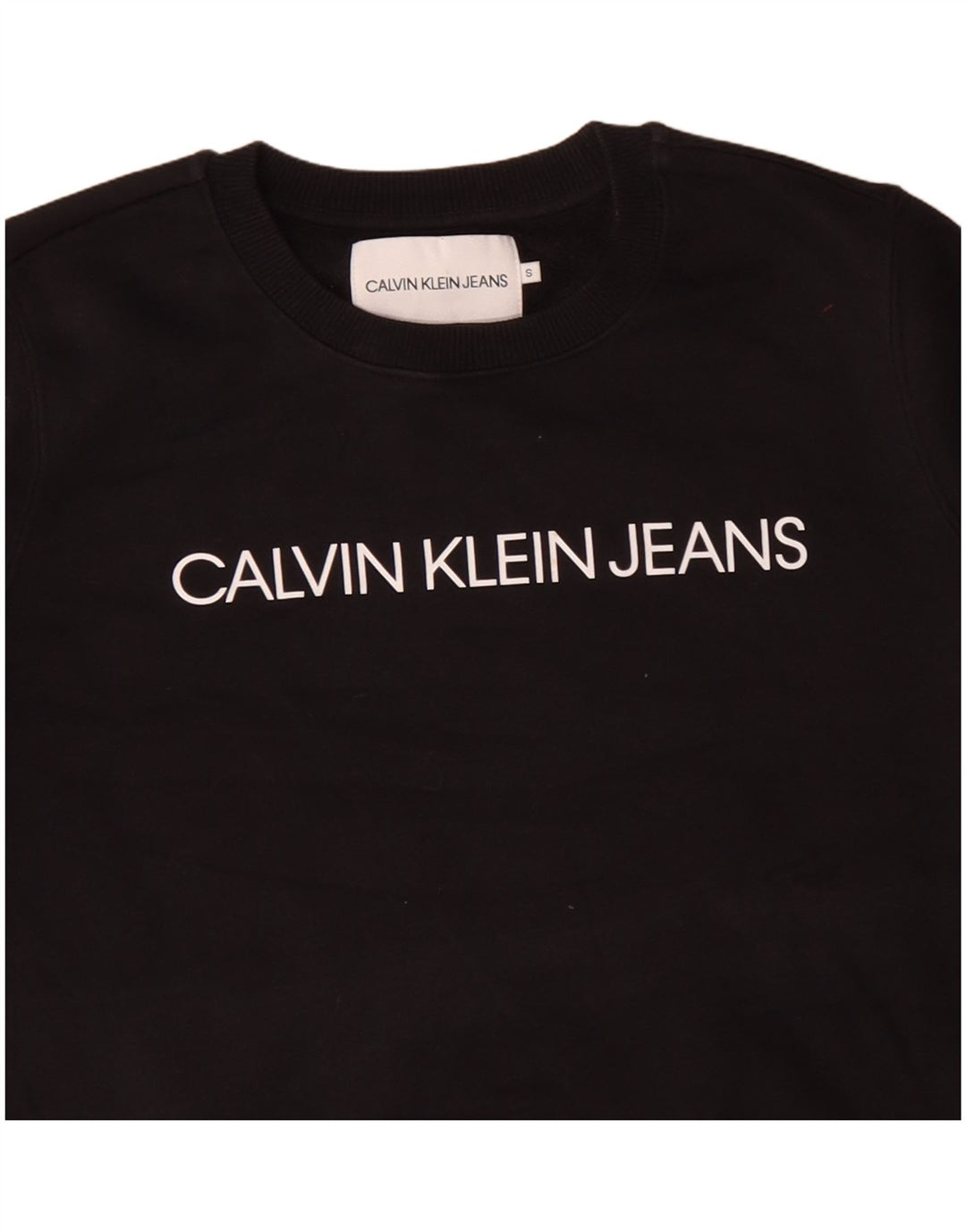 CALVIN KLEIN JEANS Sudadera extragrande para mujer UK 10 Small Black