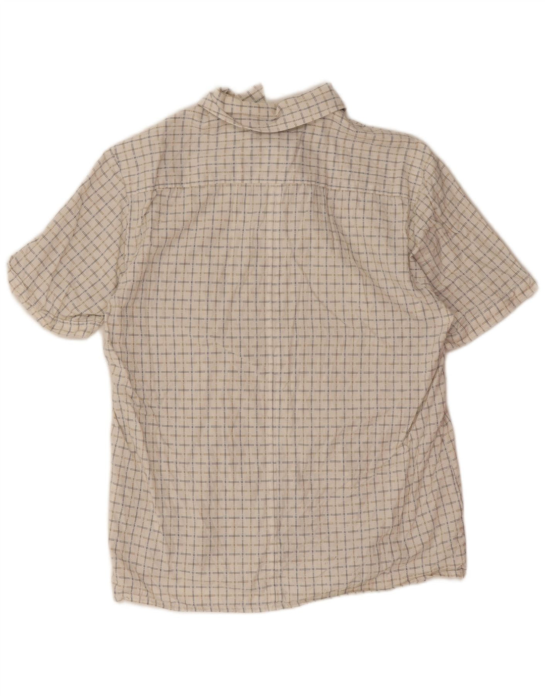 Wrangler Camisa De Manga Corta Regular Fit Para Hombre Algodón A Cuadros Blanco Mediano