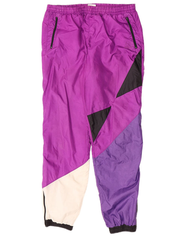Active Hombre Pantalones De Chándal Joggers Medium Purple Colorblock Poliamida