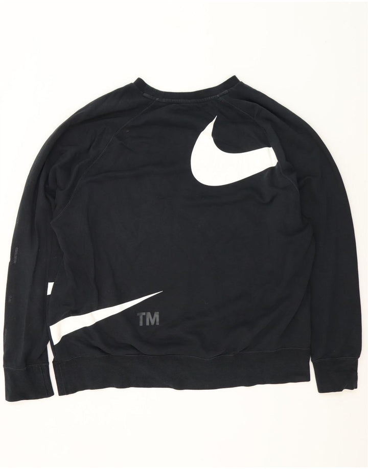 Nike - Sudadera gráfica para hombre, talla 2XL, algodón negro