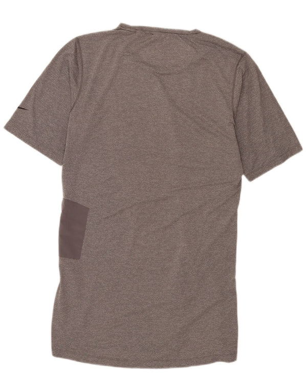 Camiseta Nike Dri Fit para hombre Top poliéster gris medio