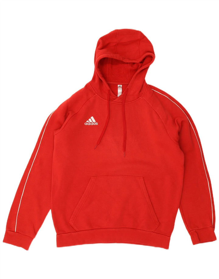 ADIDAS Hombre Sudadera con capucha Jumper Medium Rojo Algodón