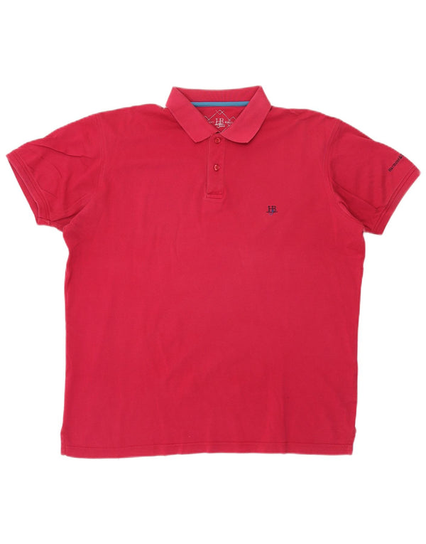 Harmont & Blaine Polo para hombre 2XL Algodón rosa
