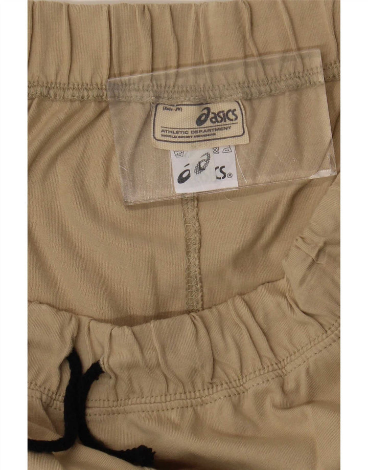 Asics - Pantalón de chándal para hombre, talla grande, algodón beige