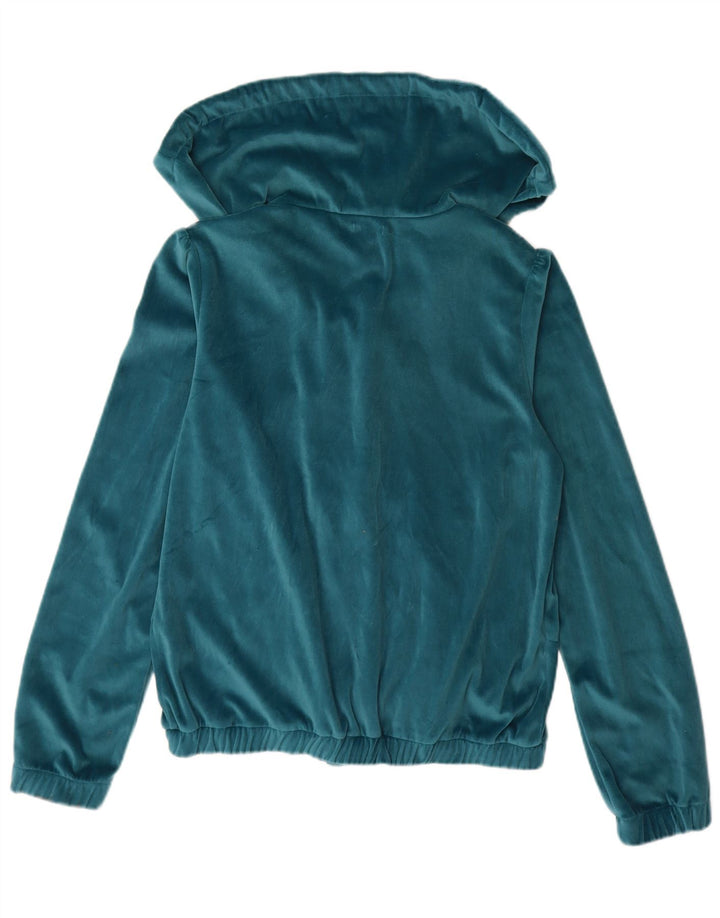 Killah Chaqueta superior de chándal de terciopelo para mujer UK 44 Poliéster azul grande