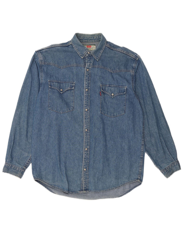 LEVI'S Camisa Vaquera De Algodón Azul Medio Hombre