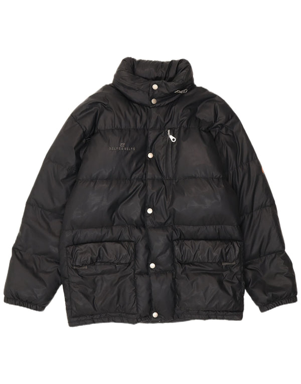 Belfe & Belfe Chaqueta acolchada de corte regular para hombre IT 46 Small Black Nylon