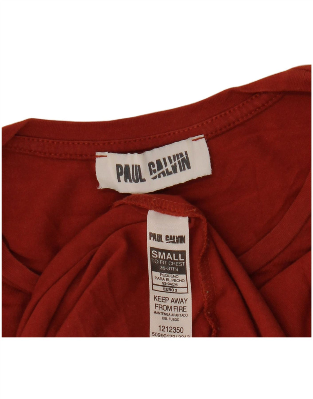 Vintage hombres camiseta top pequeño algodón burdeos