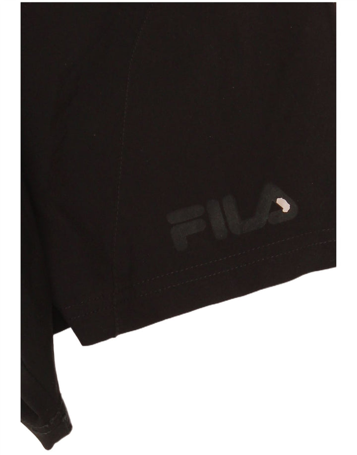 Fila Shorts deportivos para hombre Poliéster negro mediano