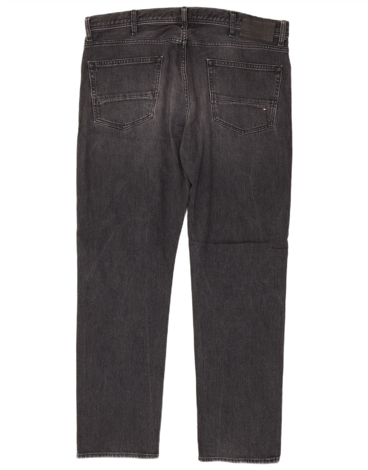Tommy Hilfiger Vaqueros rectos para hombre W38 L32 Algodón gris