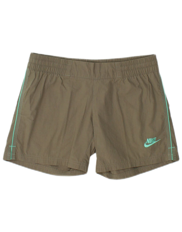 Nike Pantalones cortos casuales para niños 12-13 años Grande W28 Caqui Poliéster