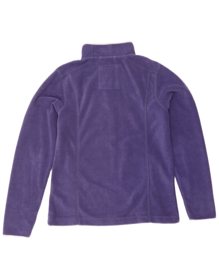 Weird Fish Jersey de Forro Polar con Cuello y Cremallera para Mujer UK 10 Small Púrpura Poliéster