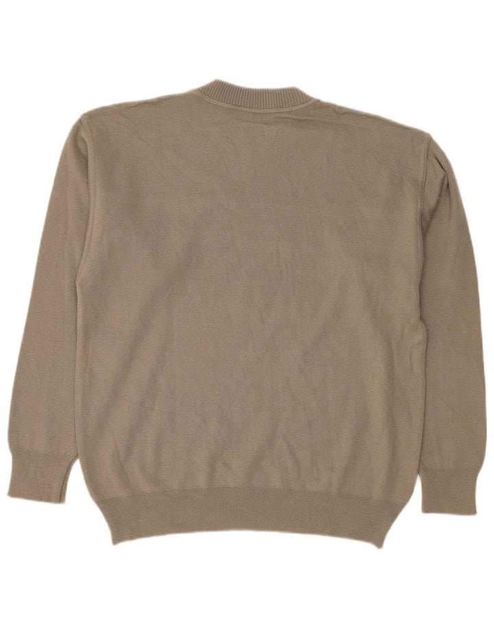 Malagrida Jersey De Cuello Redondo Con Gráfico Hombre Beige Medio