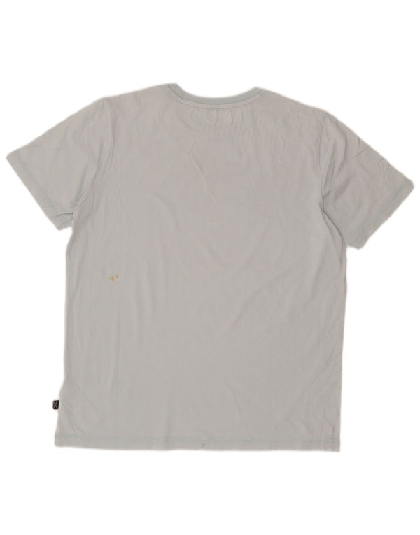 Camiseta Puma Hombre Graphic Top Algodón Azul Medio