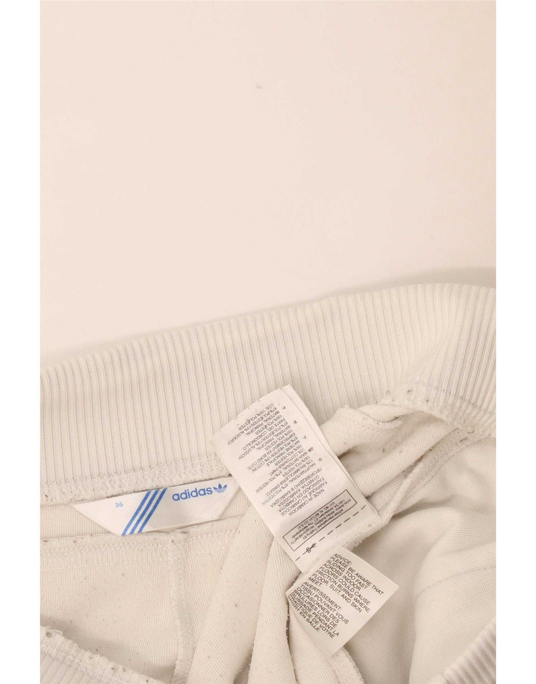 Adidas Pantalones de chándal para mujer EU 36 Small Blanco Poliéster