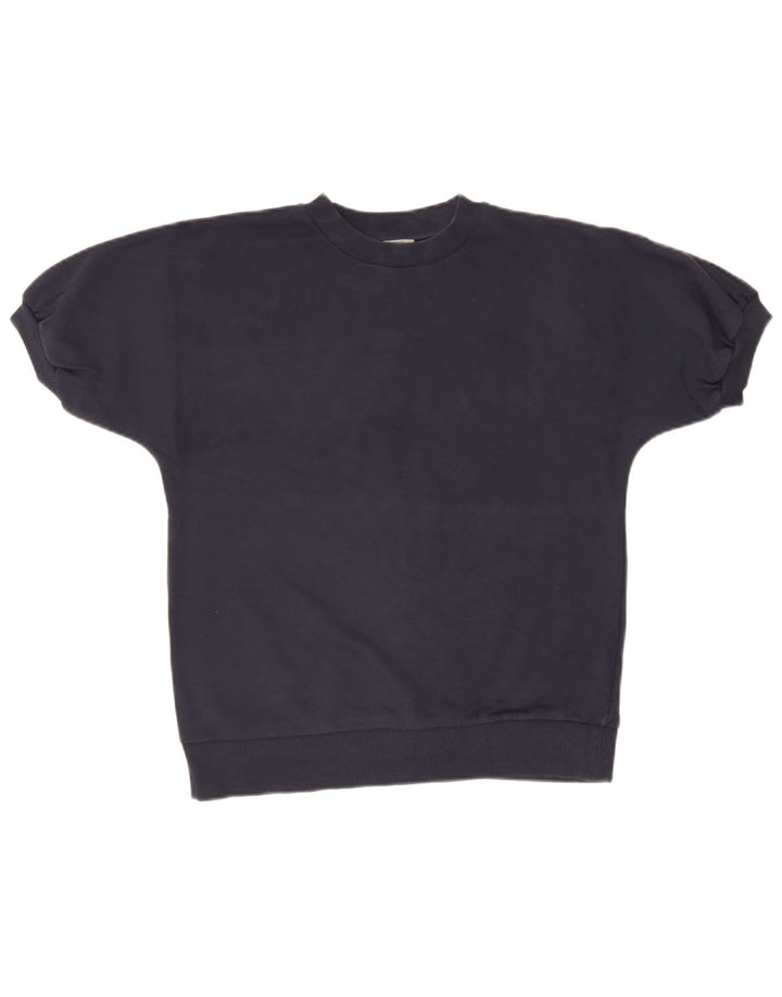Cos Blusa extragrande para mujer Top UK 10 Small Azul marino Algodón