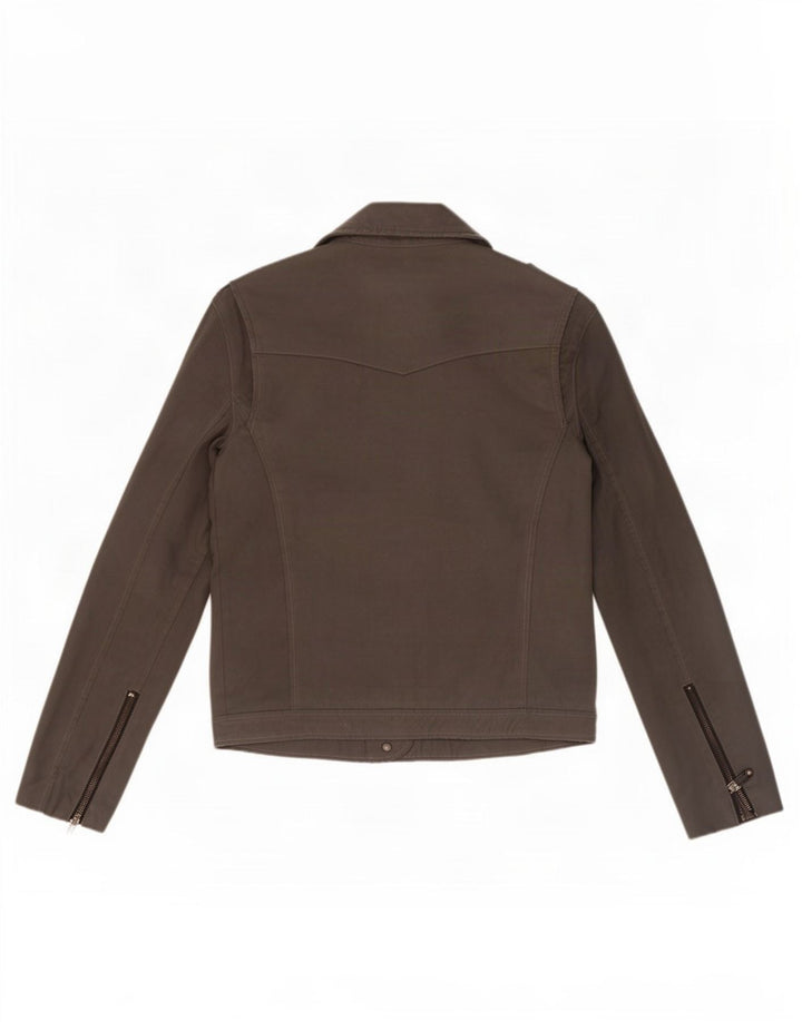 Chaqueta militar Kennedy para mujer Reino Unido 14 Algodón gris medio