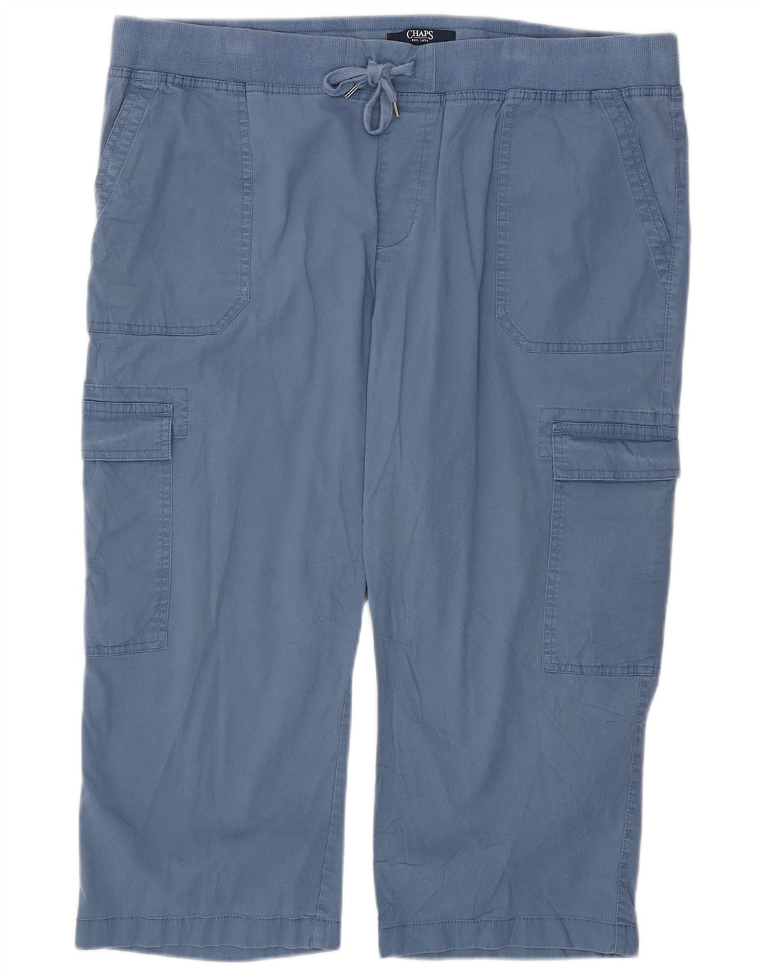 Chaps Capri Pantalones de Chándal para Mujer UK 18 XL Algodón Azul