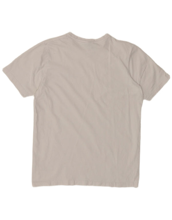 ELLESSE Camiseta gráfica para mujer Top UK 44 Algodón blanco mediano