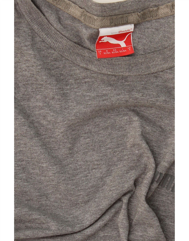 PUMA Mens Top Long Sleeve Large Grey Vintage Puma and Second-Hand Puma from Messina Hembry 